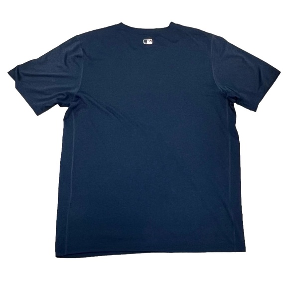 NIKE MLB DRI-FIT NAVY BLUE BOSTON RED SOX SHORT SLEEVE SHIRT - Picture 2 of 9